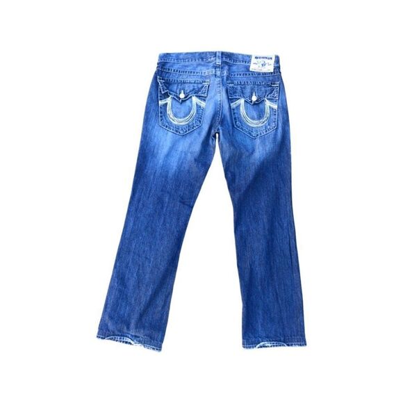 TRUE Religion Jeans Size 36 STRAIGHT Blue - Picture 4 of 5